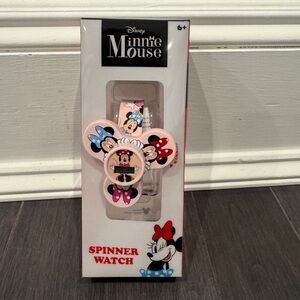 NWT Disney Minnie Mouse Girls Toddler Kids Pink Spinner Digital Watch